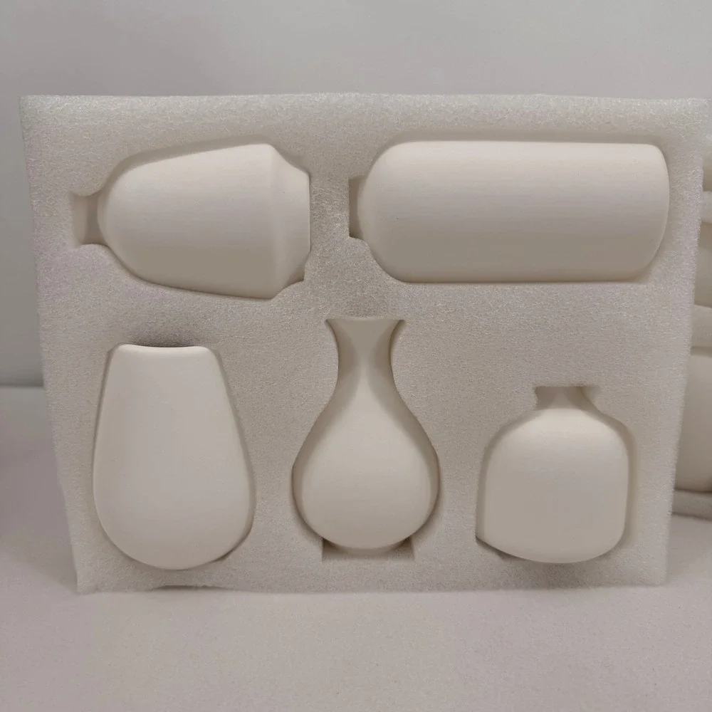 JOJUNO White Bud Vases, Small Ceramic Vase Set of 11 Modern Home Decor